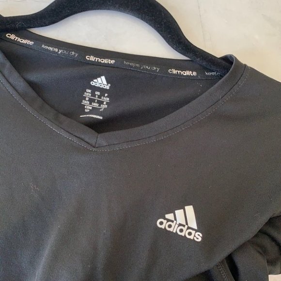 Adidas Climate Black Athletic Tee - Picture 4 of 4